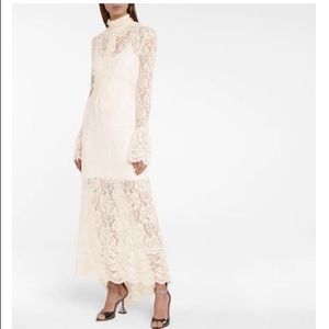 Paco Rabanne high - neck lace maxi dress! Worn once! Size 34